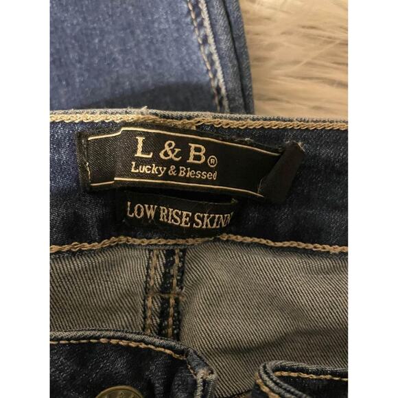 L&B women distressed low rise skinny jeans size 8 - Picture 4 of 4